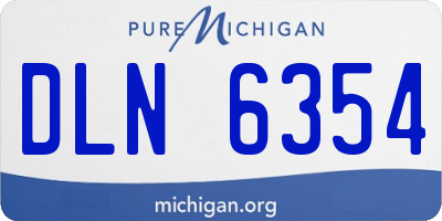 MI license plate DLN6354