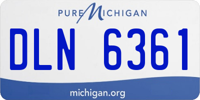 MI license plate DLN6361