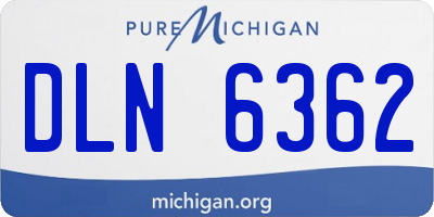 MI license plate DLN6362