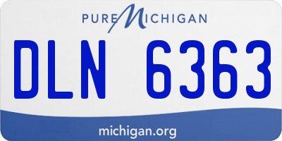 MI license plate DLN6363