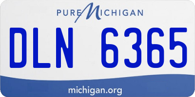 MI license plate DLN6365