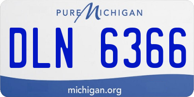 MI license plate DLN6366