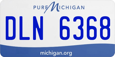 MI license plate DLN6368