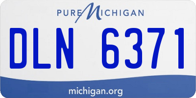 MI license plate DLN6371