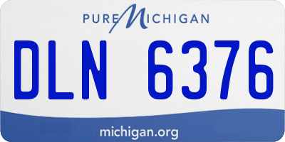 MI license plate DLN6376