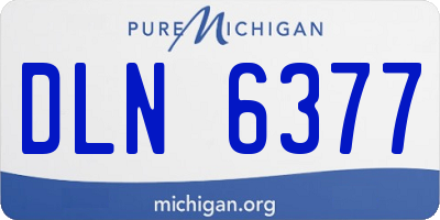 MI license plate DLN6377