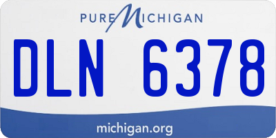 MI license plate DLN6378