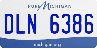 MI license plate DLN6386