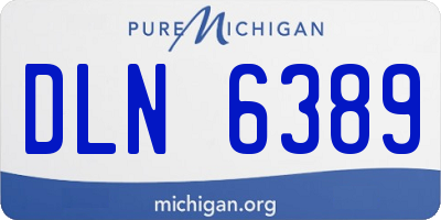 MI license plate DLN6389