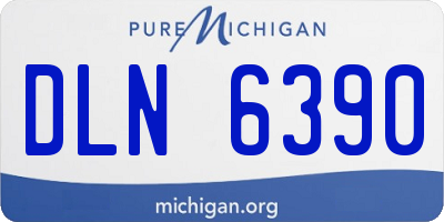 MI license plate DLN6390