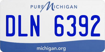 MI license plate DLN6392