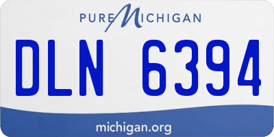 MI license plate DLN6394