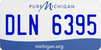 MI license plate DLN6395