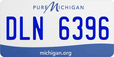 MI license plate DLN6396