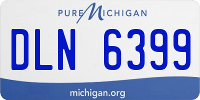 MI license plate DLN6399