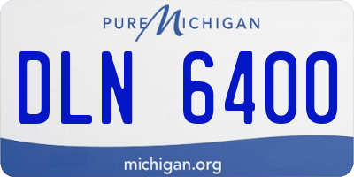 MI license plate DLN6400