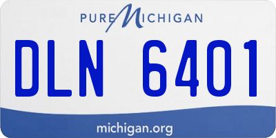 MI license plate DLN6401