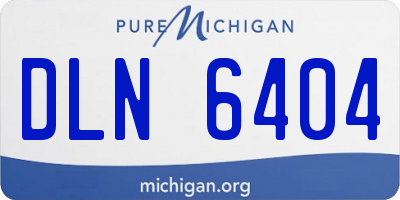 MI license plate DLN6404