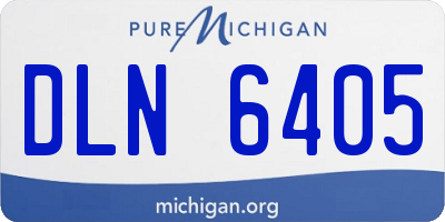 MI license plate DLN6405