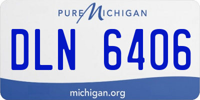 MI license plate DLN6406