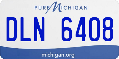 MI license plate DLN6408