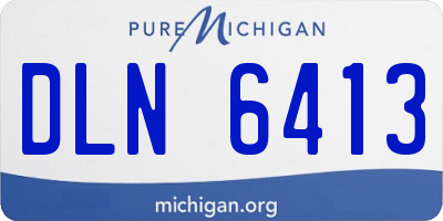 MI license plate DLN6413