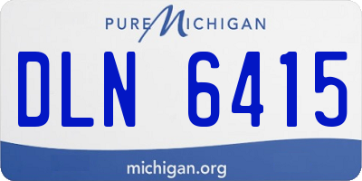MI license plate DLN6415