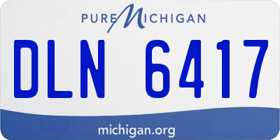 MI license plate DLN6417