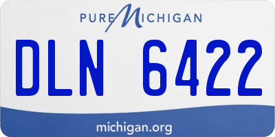 MI license plate DLN6422