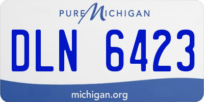 MI license plate DLN6423