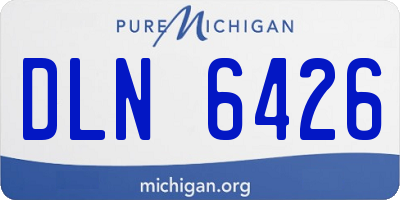 MI license plate DLN6426