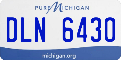 MI license plate DLN6430