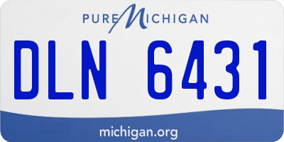 MI license plate DLN6431