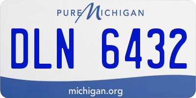 MI license plate DLN6432