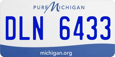 MI license plate DLN6433