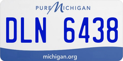 MI license plate DLN6438