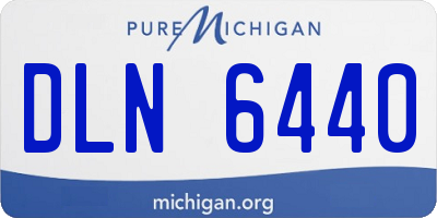 MI license plate DLN6440