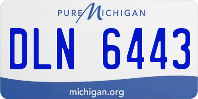 MI license plate DLN6443