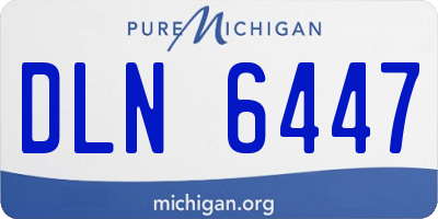 MI license plate DLN6447