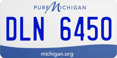 MI license plate DLN6450