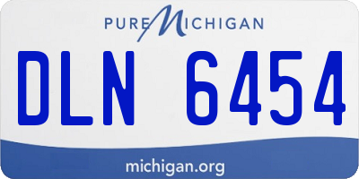 MI license plate DLN6454