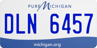 MI license plate DLN6457