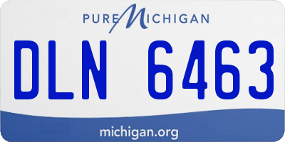 MI license plate DLN6463