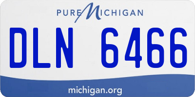 MI license plate DLN6466