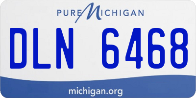 MI license plate DLN6468