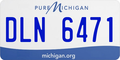 MI license plate DLN6471