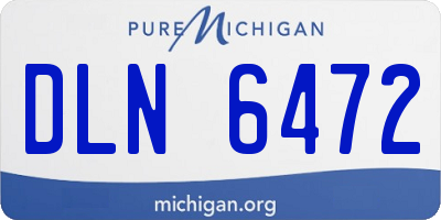 MI license plate DLN6472