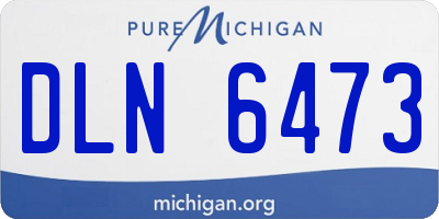 MI license plate DLN6473