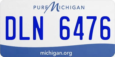 MI license plate DLN6476