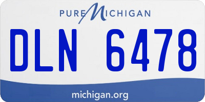 MI license plate DLN6478